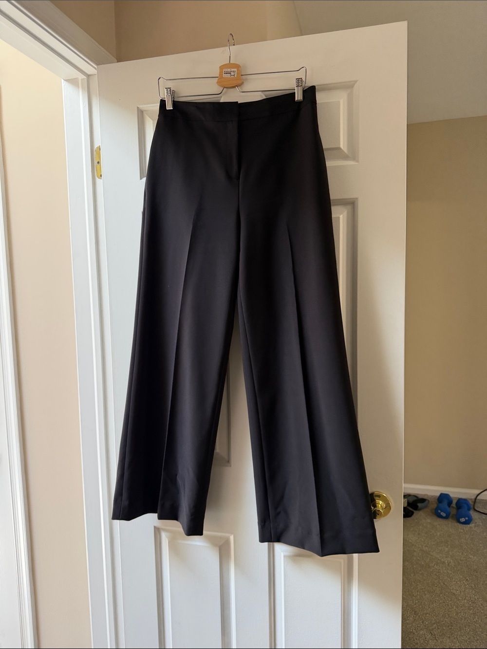 Calvin Klein Black Wide-Leg Trousers